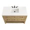 James Martin Vanities Breckenridge 48in Single Vanity, Light Natural Oak w/ 3 CM White Zeus Top 330-V48-LNO-3WZ - alternate 3